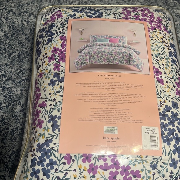 kate spade Bedding Kate Spade Inky Floral Queen Comforter Set